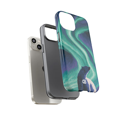 Arctic Aurora Bear · Tough Phone Case for iPhone · Teal