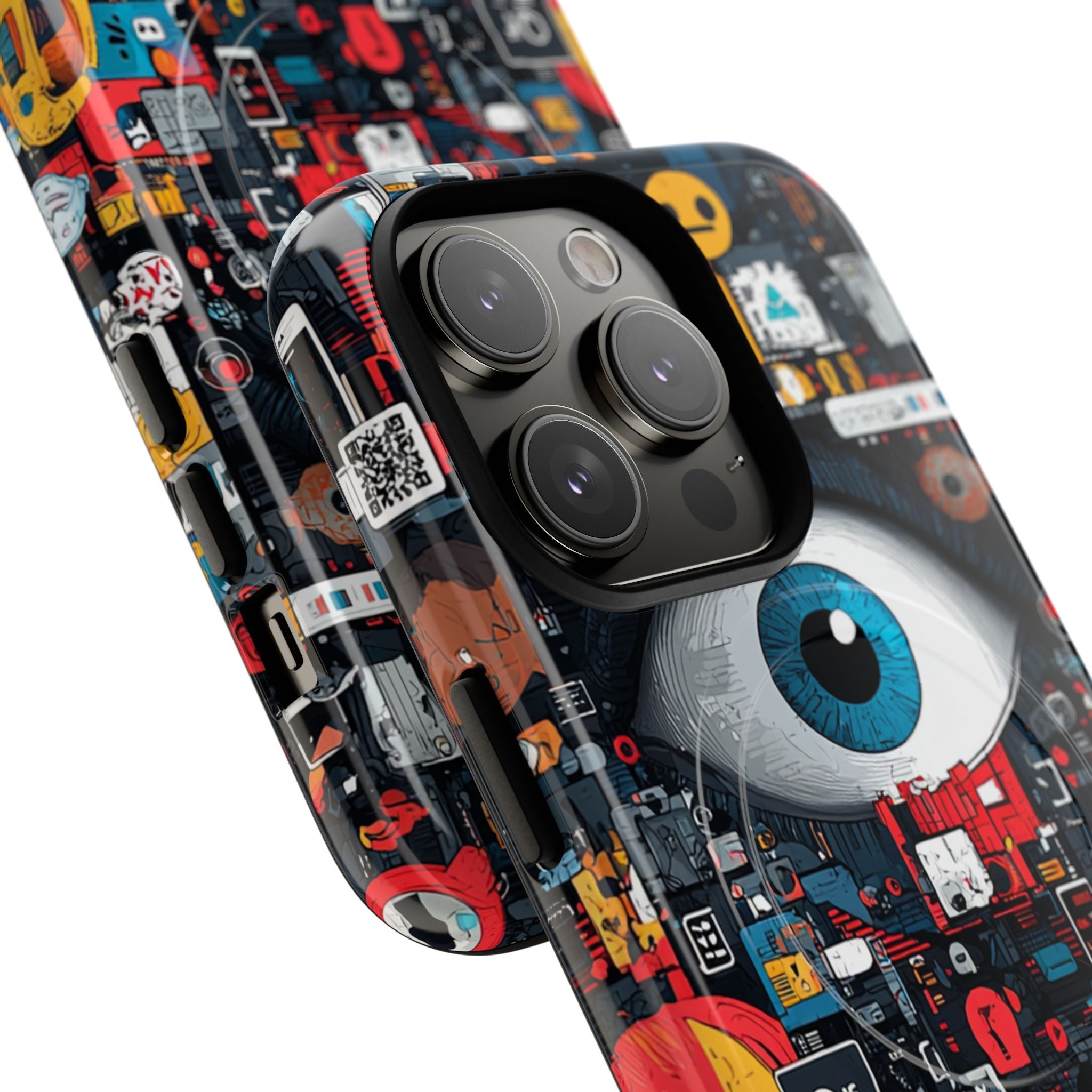 Digital Eye Blue iPhone 14 Pro Case - Tough+