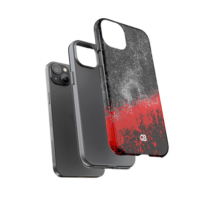 Crimson Noir Drip · Tough Phone Case for iPhone · Black
