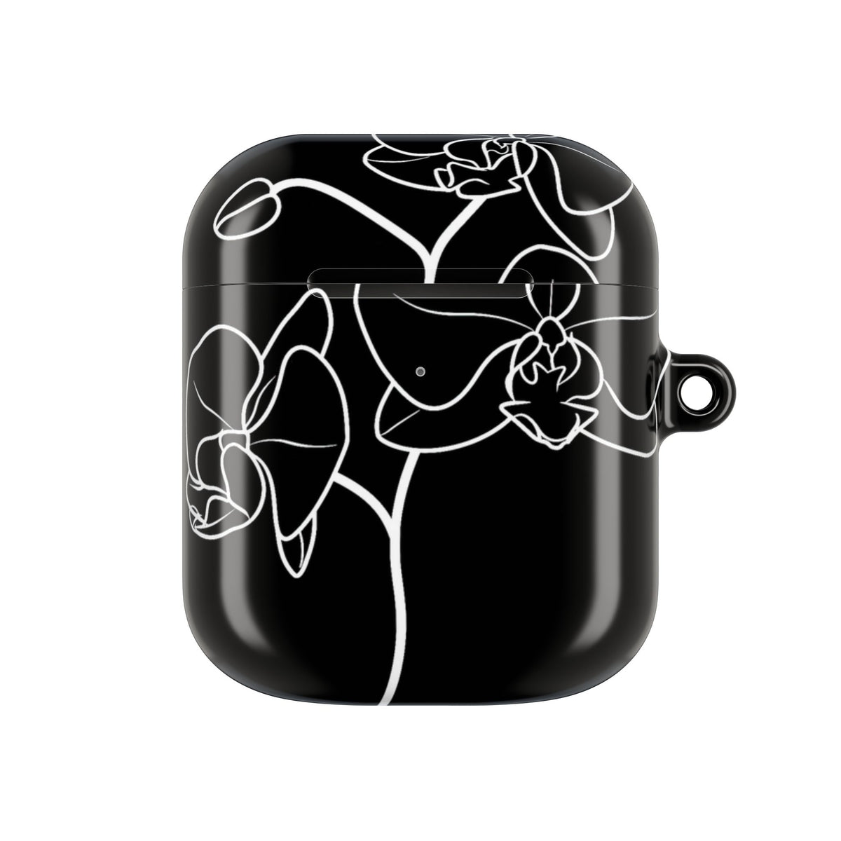Midnight Orchid · Hard Case for AirPods & AirPods Pro · Black