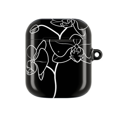 Midnight Orchid · Hard Case for AirPods & AirPods Pro · Black
