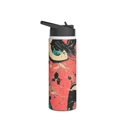 Shouting Face Burst - Stainless Steel Water Bottle