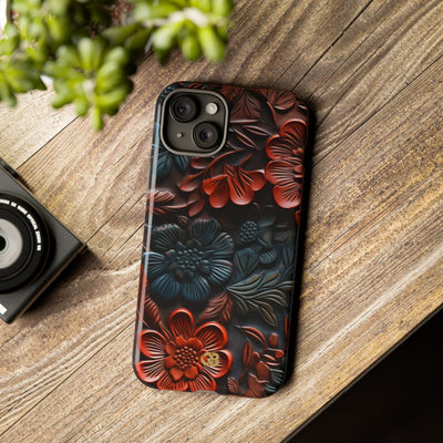 Carved Earth Bloom · Tough Coque de téléphone pour iPhone