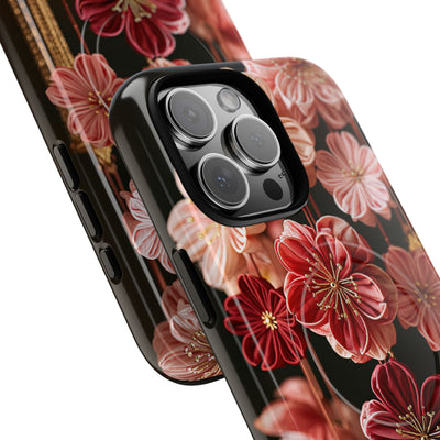 Silk Blossom Kanzashi · Tough 2.0 Magnetic Phone Case for iPhone · Pink