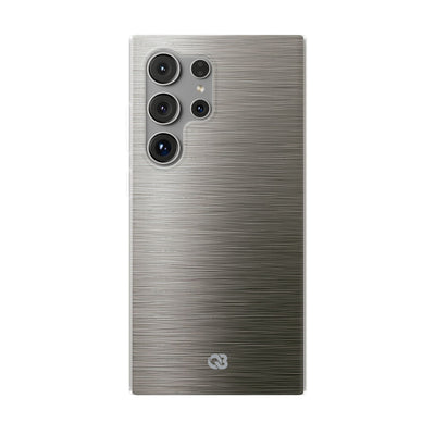 Grey Lite Phone Case for Samsung - Brushed Industrial Steel