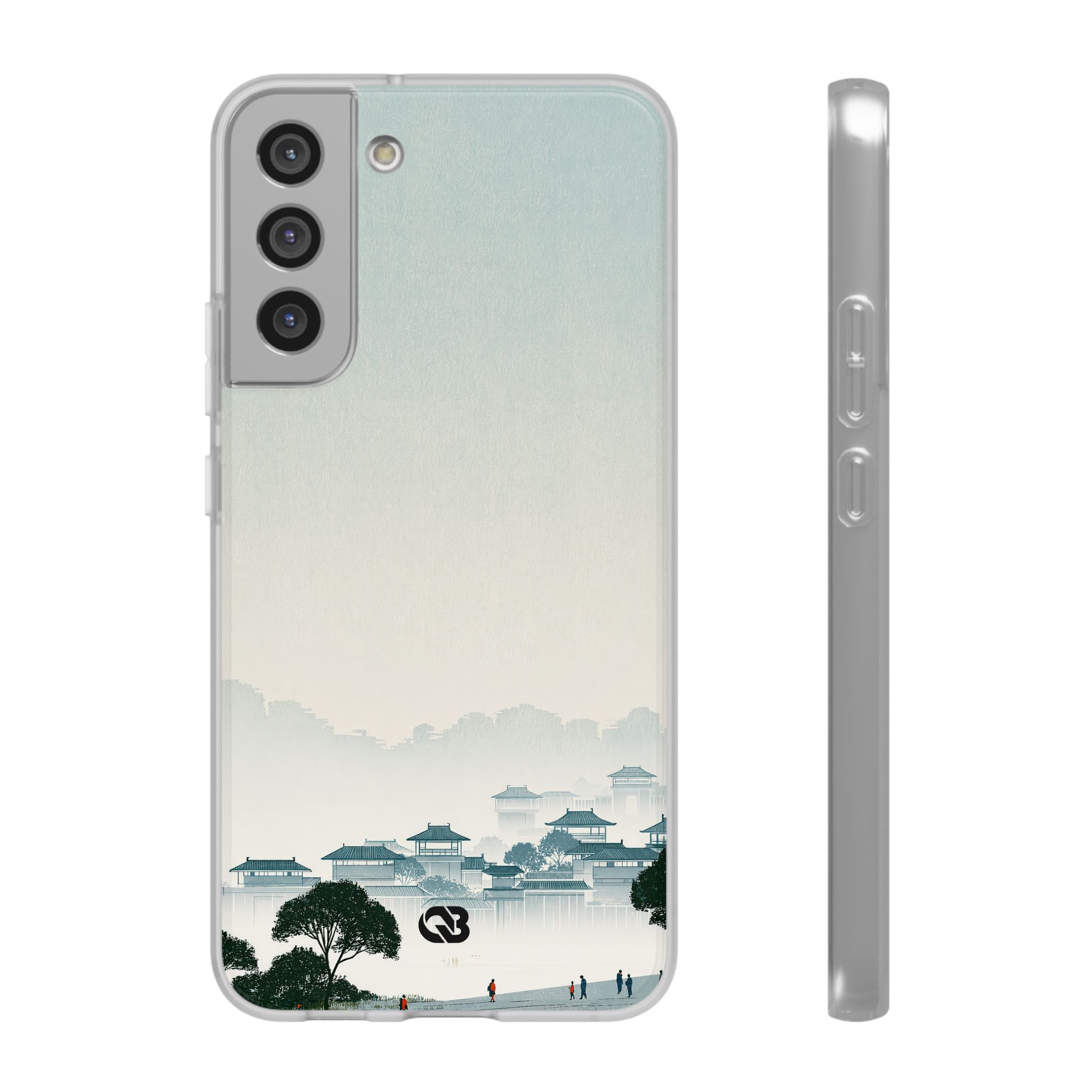 Blue Lite Phone Case for Samsung - Mist Valley Pagoda