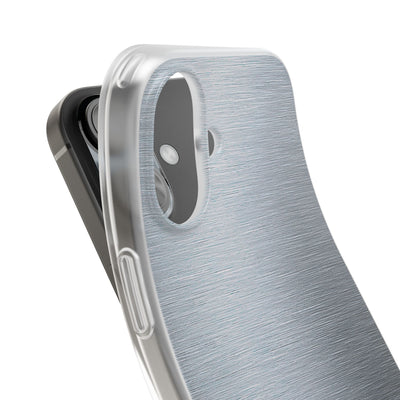 Silver Lite Phone Case for iPhone - Satin Chrome Grain