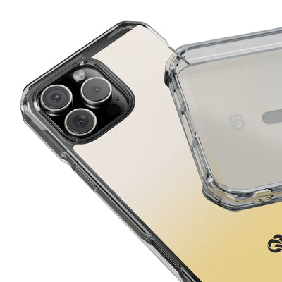 Solar Cream Ombre · Clear Impact Magnetic Phone Case for iPhone · Yellow