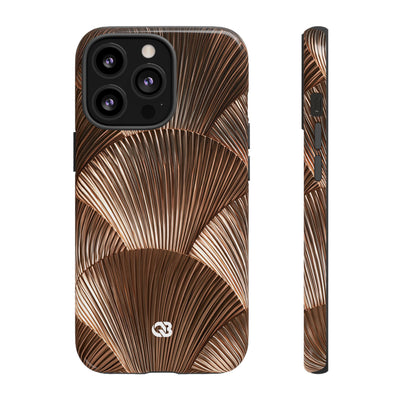 Rose Gilded Fan · Tough Phone Case for iPhone · Gold