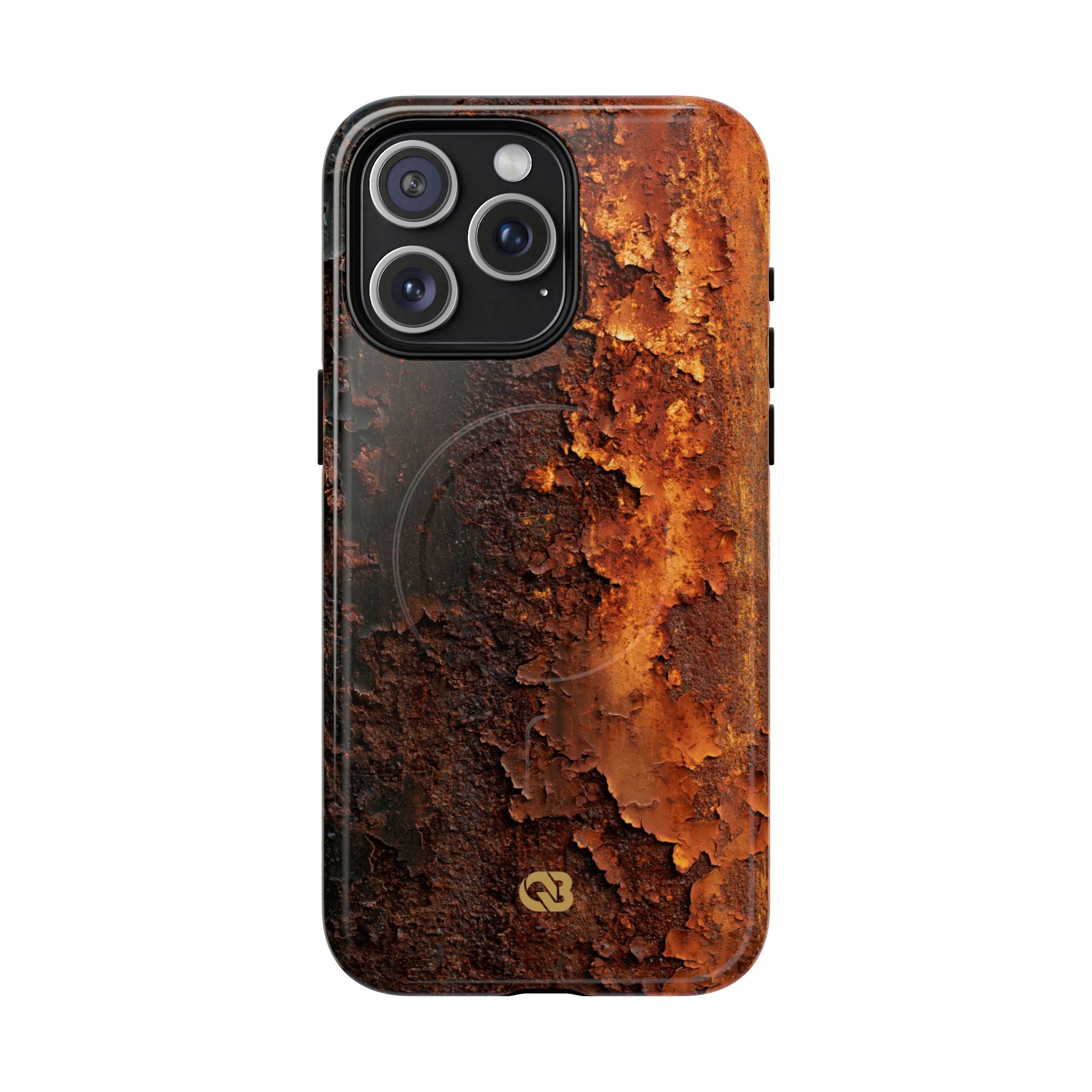 Orange Tough 2.0 Magsafe Phone Case for iPhone - Oxidized Iron Crust
