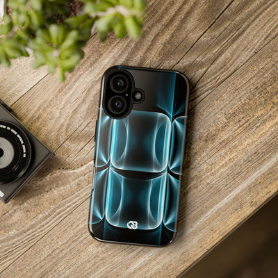 Translucent Cyber Grid · Tough Phone Case for iPhone · Teal