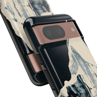 Blue Tough Phone Case for Google Pixel - Frozen Navy Monolith