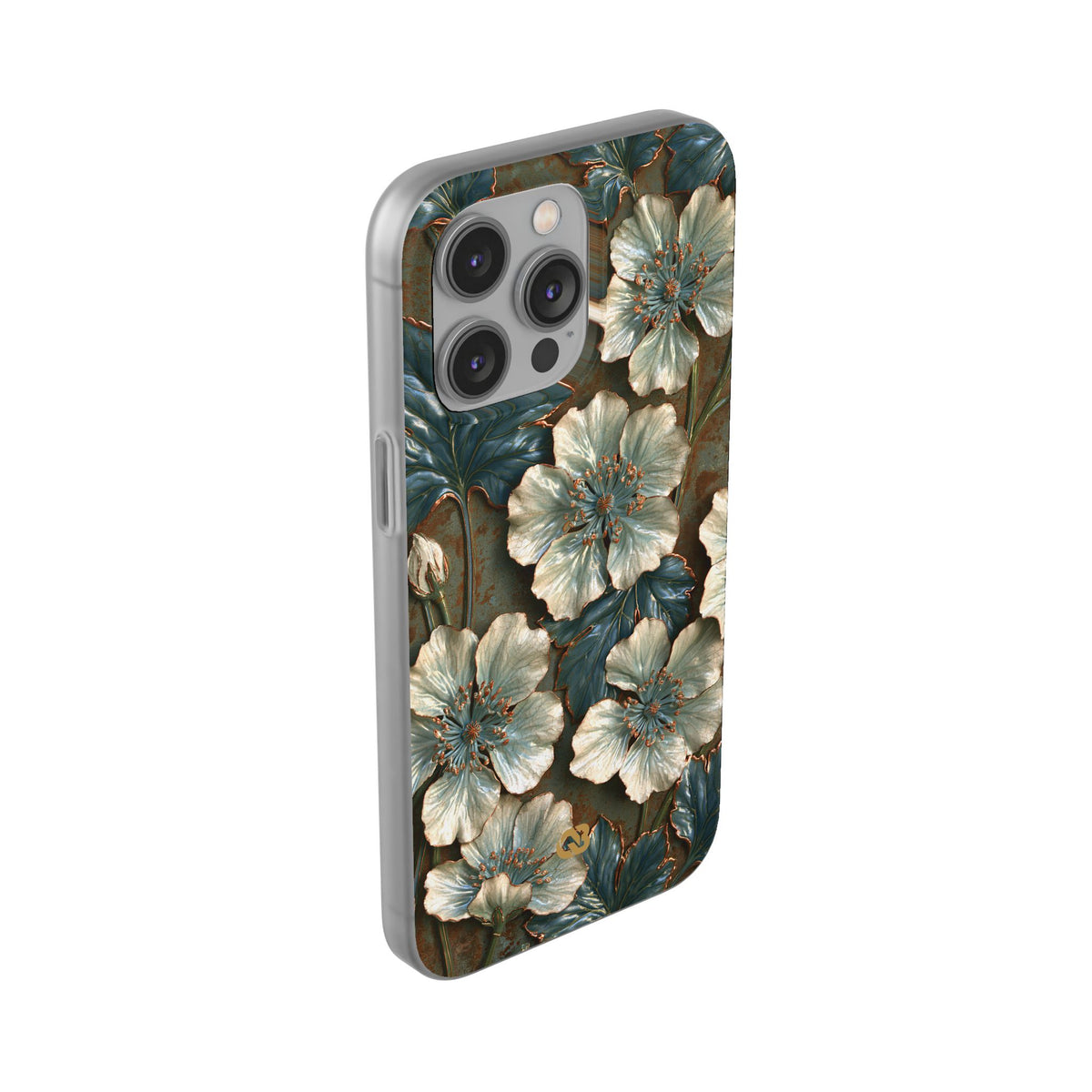 Gilded Blossom Reverie · Lite Phone Case for iPhone ·  Teal