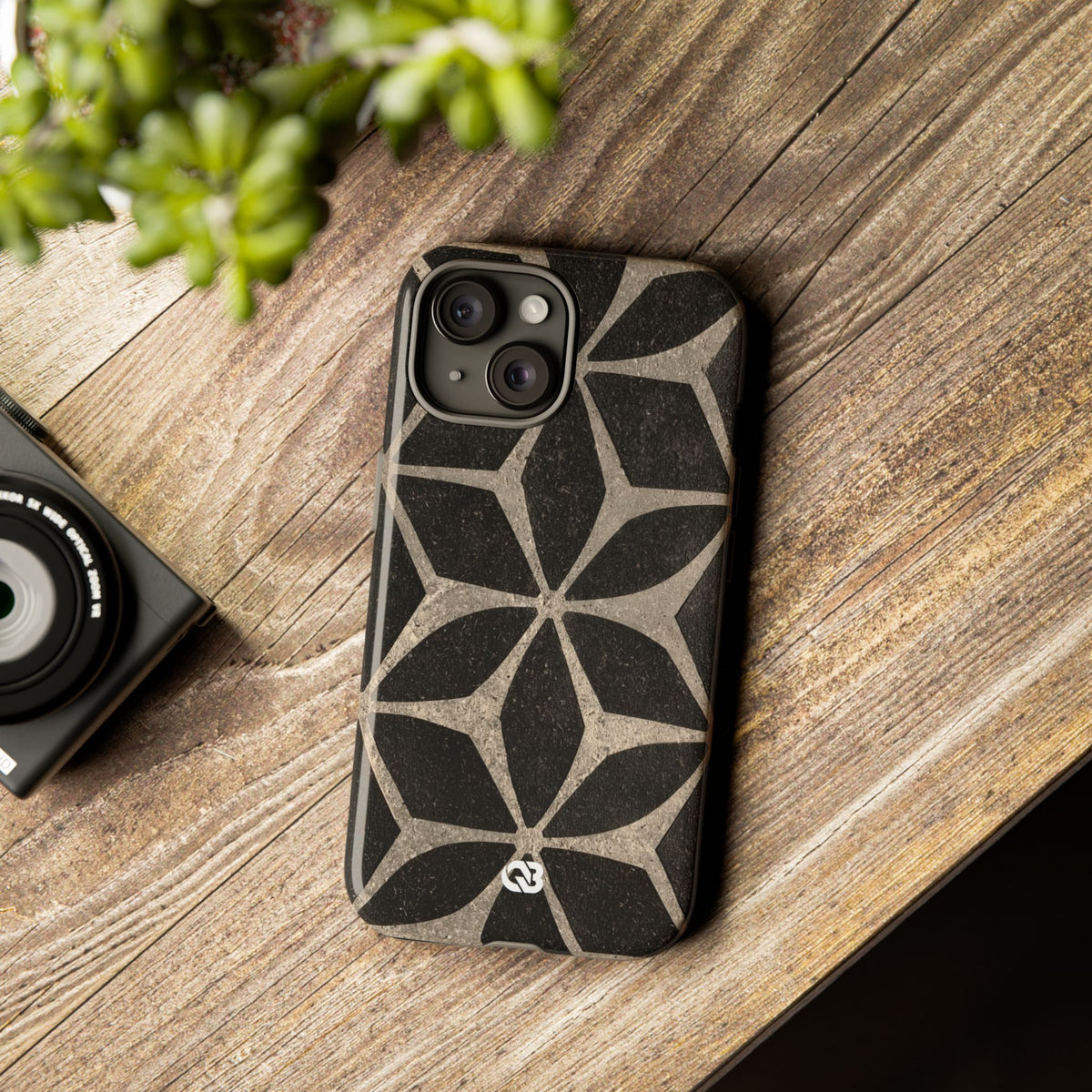 Concrete Mosaic Star · Tough Phone Case for iPhone · Black