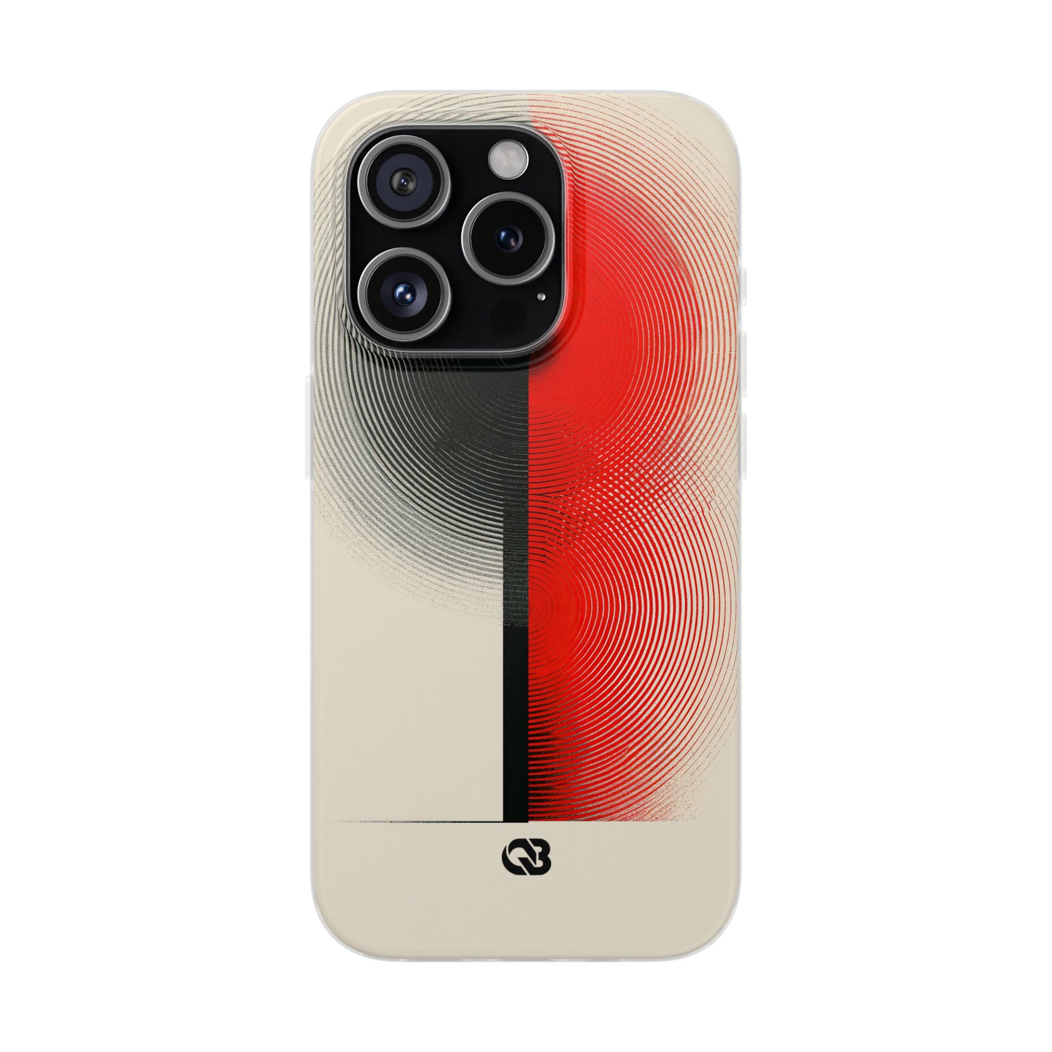 Red Lite Phone Case for iPhone - Split Signal Red
