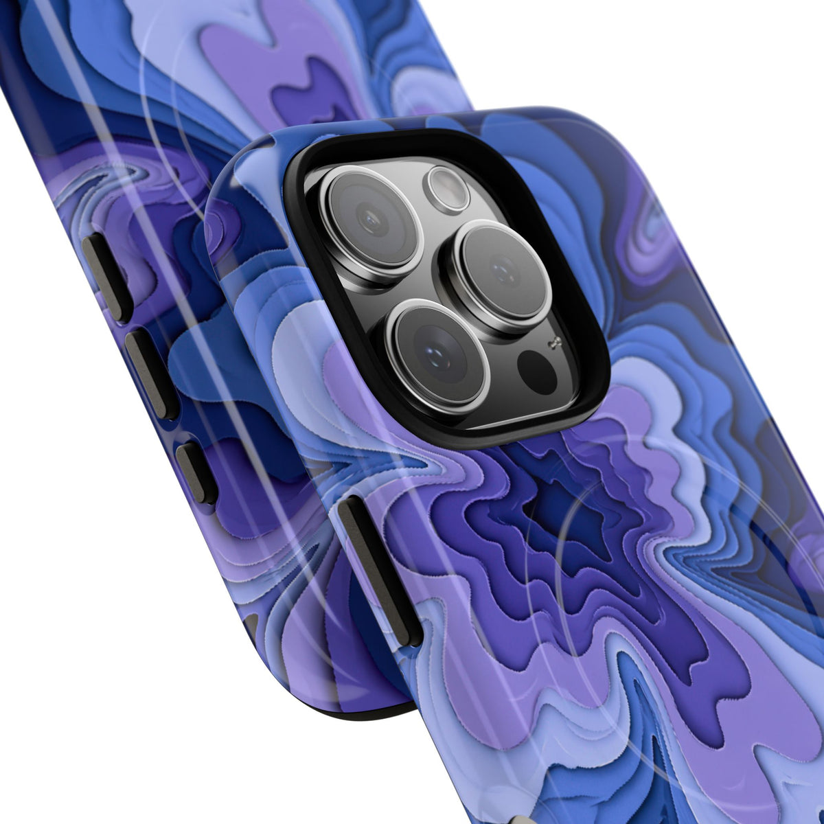 Periwinkle Strata Bloom · Tough 2.0 Magnetic Phone Case for iPhone · Purple