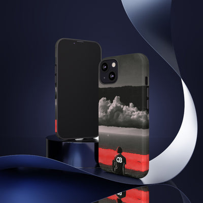 Crimson Horizon · Tough Phone Case for iPhone · Black