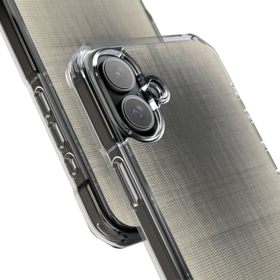 Beige Impact MagSafe Phone Case for iPhone - Carbon Screen Grid