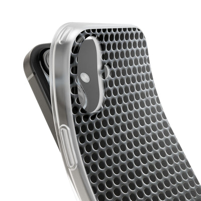 Silver Lite Phone Case for iPhone - Brutalist Steel Mesh