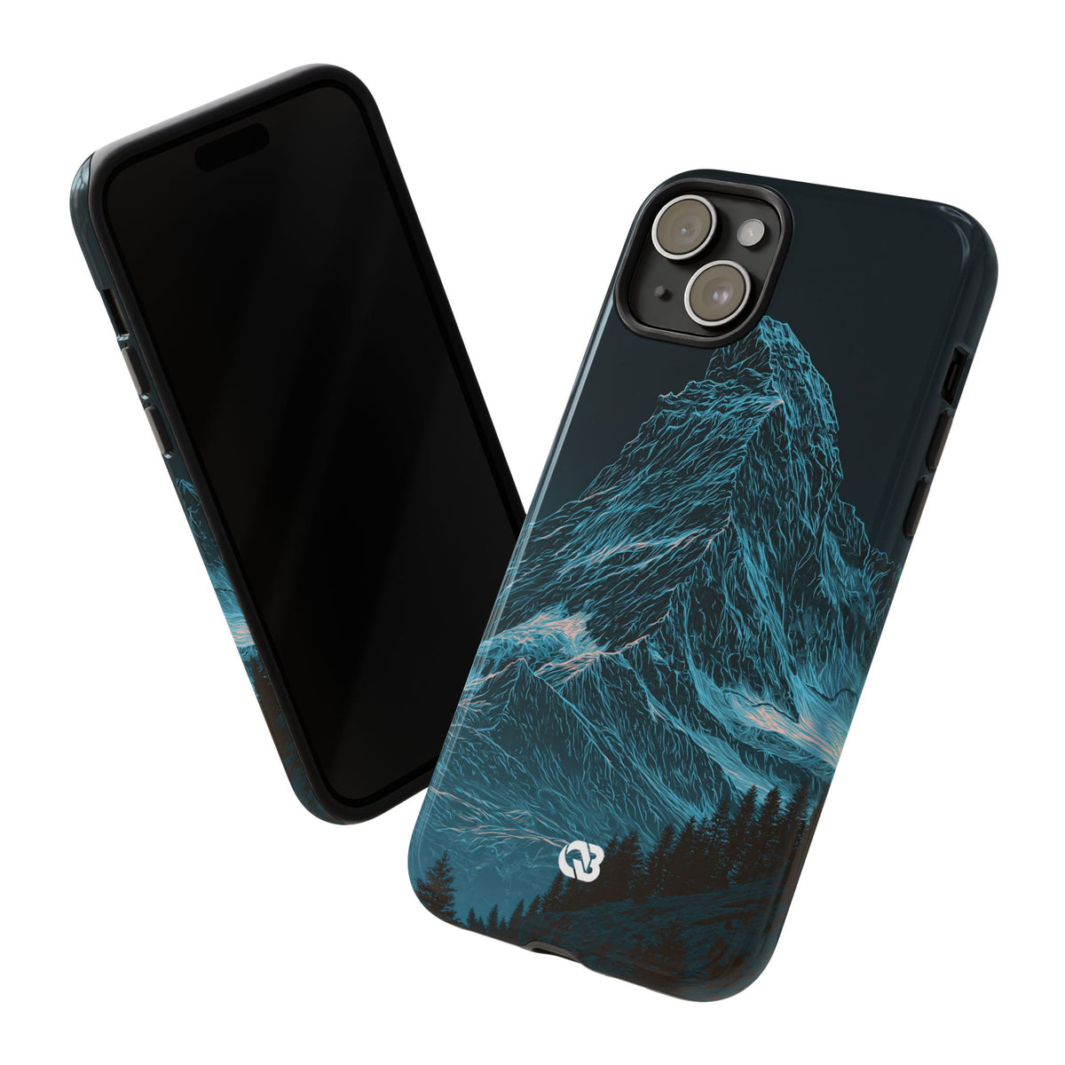 Glacial Alpine Peak · Tough Phone Case for iPhone · Blue