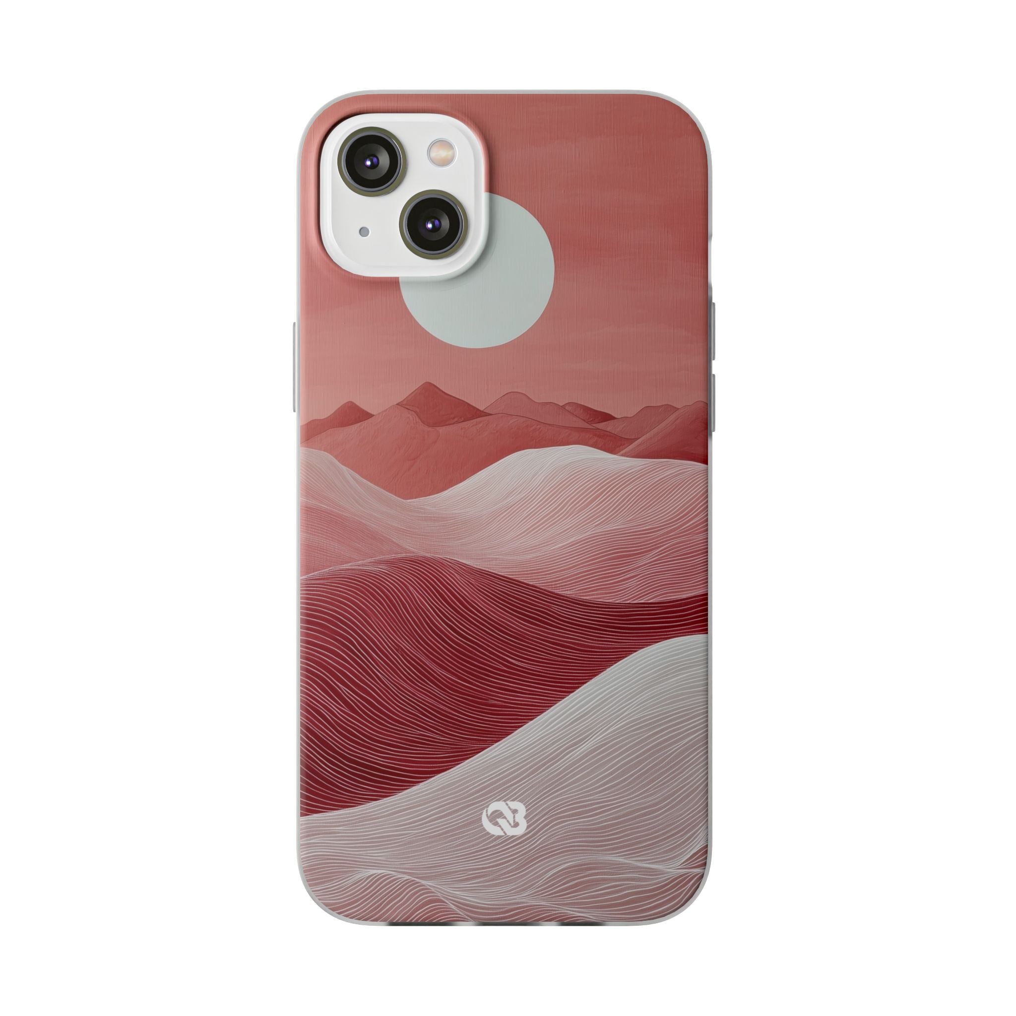 Crimson Dune Horizon · Soft Phone Case for iPhone