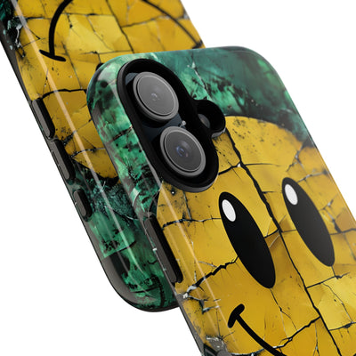 Fractured Yellow Grin · Tough Handyhülle für iPhone
