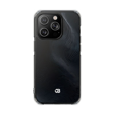Black Impact MagSafe Phone Case for iPhone - Obsidian Ridge Flux