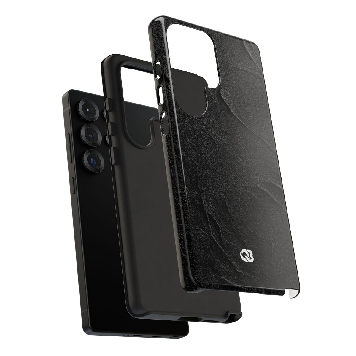 Obsidian Stucco Relief · Tough Phone Case for Samsung · Black