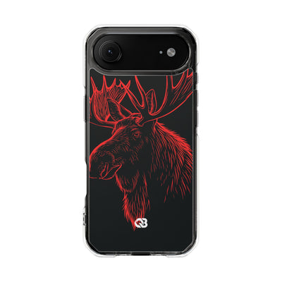 Nordic Elk · Clear Impact Magnetic Phone Case for iPhone · Black