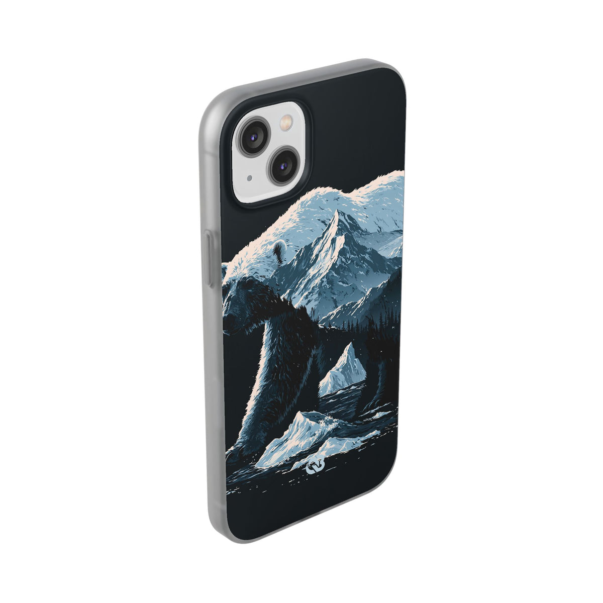 Nordic Arctic Bear · Lite Phone Case for iPhone ·  Black