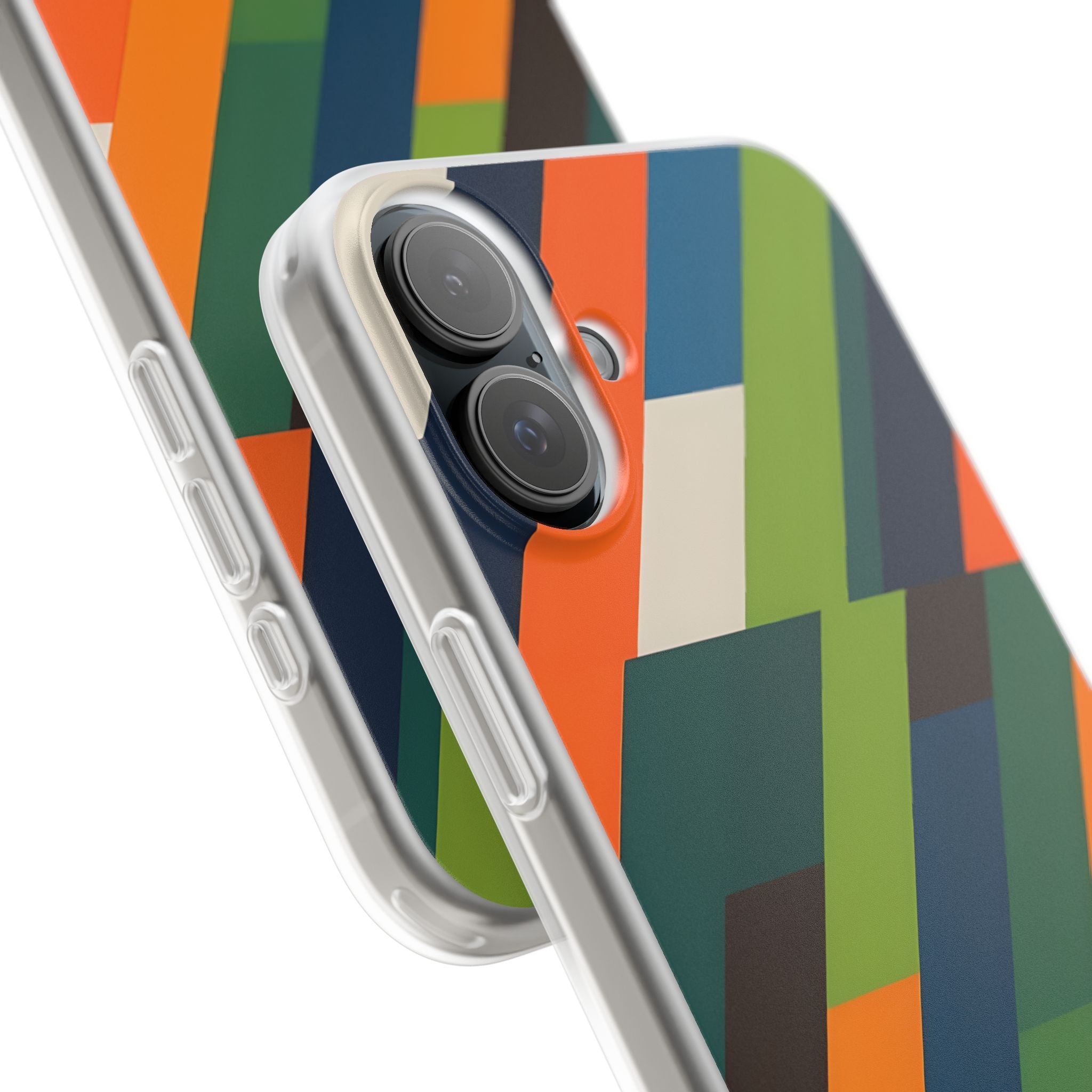 Angled Retro Mosaic · Soft Handyhülle für iPhone