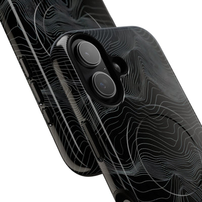 Obsidian Contour Elevation · Tough 2.0 Magnetic Phone Case for iPhone · Black