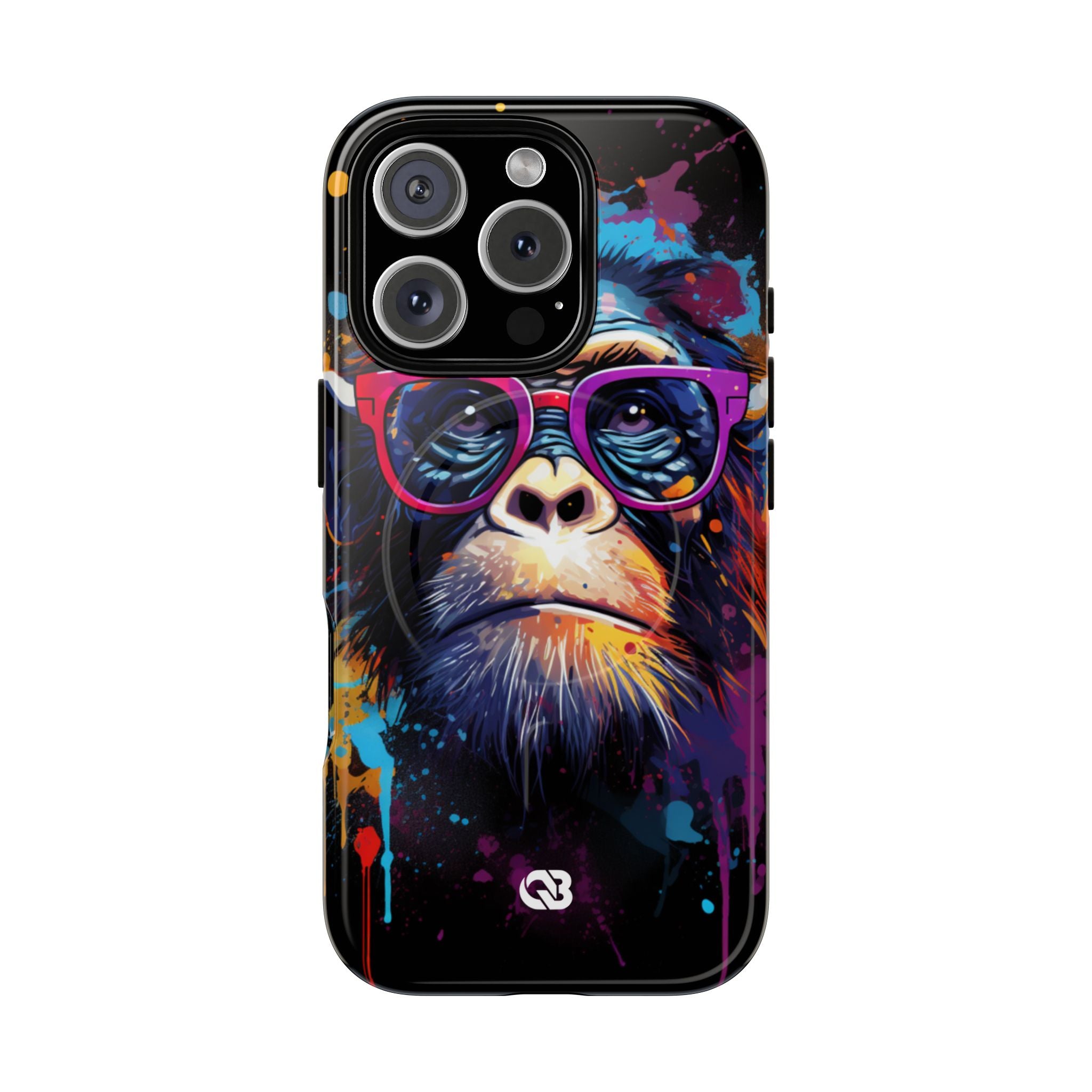 Neon Splatter Primate · Tough+ Magsafe