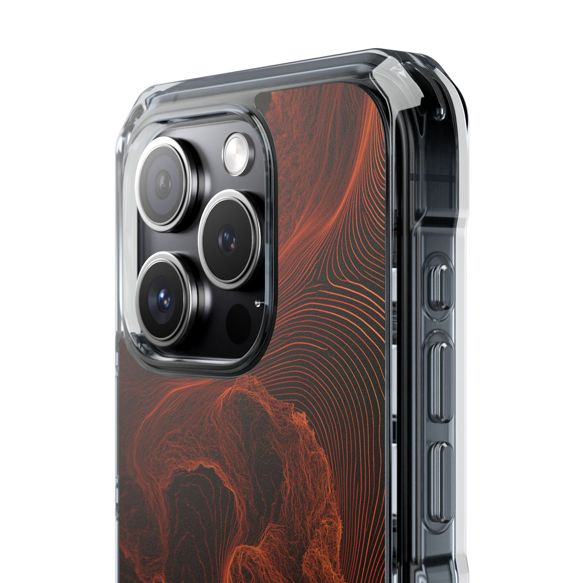 Amber Filament · Clear Impact Magnetic Phone Case for iPhone · Orange
