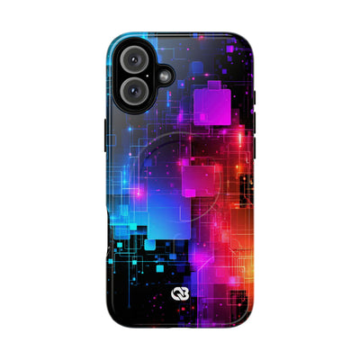 Spectral Circuit Grid · Tough 2.0 Magnetic Phone Case for iPhone · Black