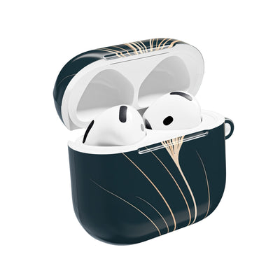 Botanical Contour · Hard Case for AirPods & AirPods Pro · Teal