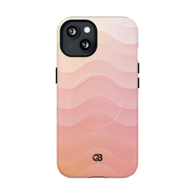 Blush Horizon Waves · Tough 2.0 Magnetic Phone Case for iPhone · Pink