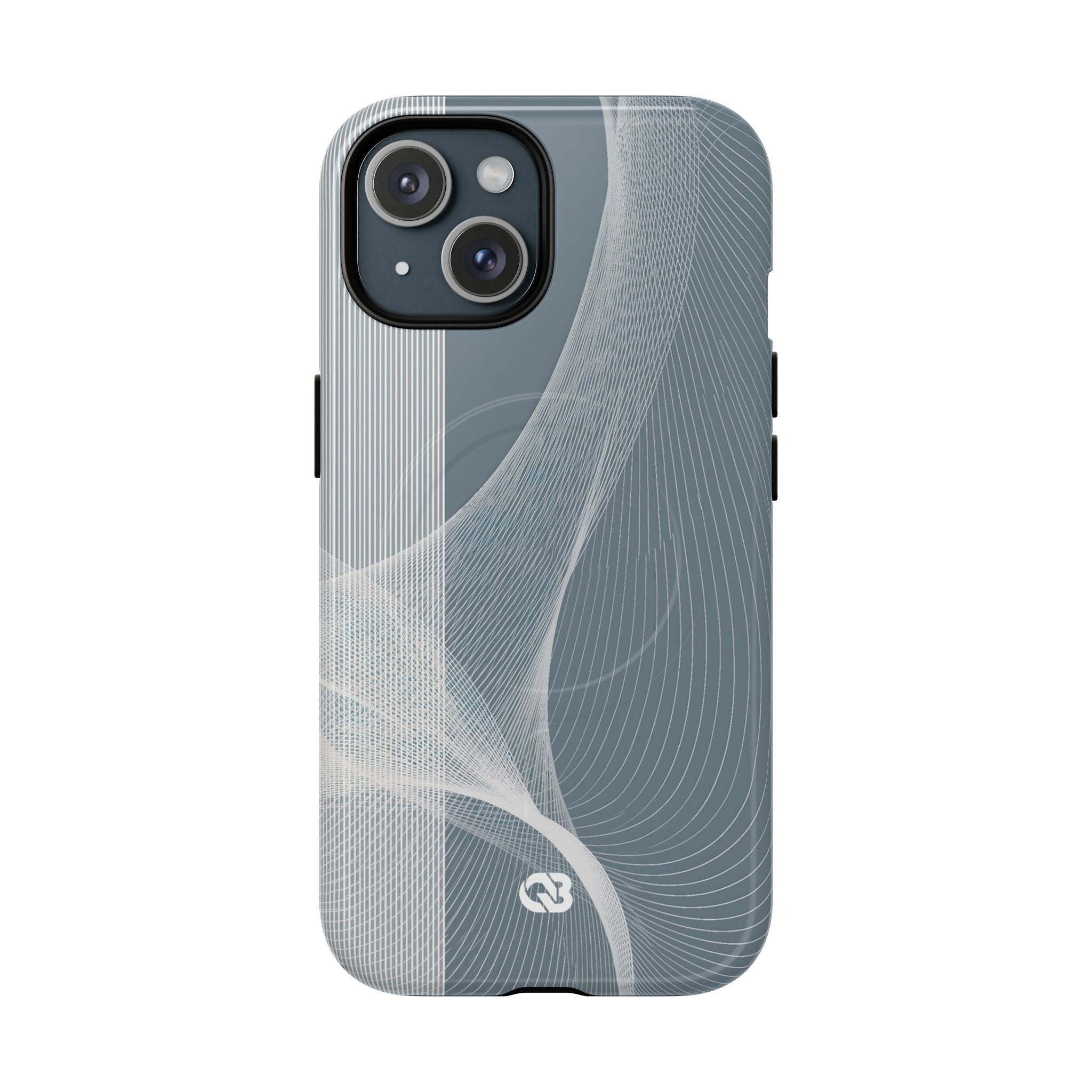 Grey Tough 2.0 Magsafe Phone Case for iPhone - Slate Mesh Horizon