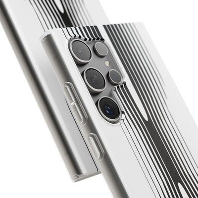 White Lite Phone Case for Samsung - Kinetic Mono Distortion