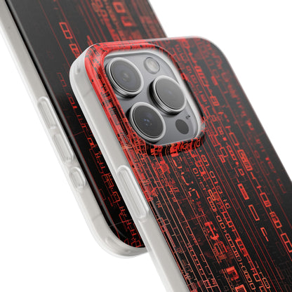 Crimson Glyphs iPhone 15 Pro Max Case - Soft