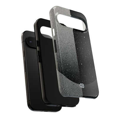 Black Tough Phone Case for Google Pixel - Lunar Static Orbit