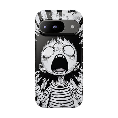 Screaming Stripes Google Pixel 9 Case - Tough