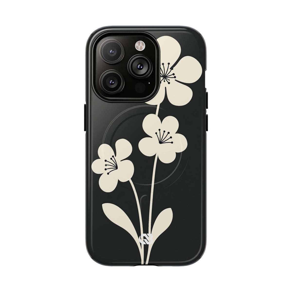 Nordic Blossom · Tough 2.0 Magnetic Phone Case for iPhone · Black