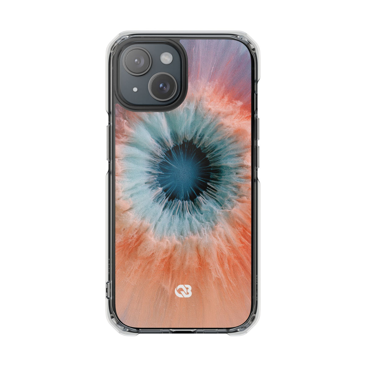 Radiant Aura Core · Clear Impact Magnetic Phone Case for iPhone · Orange