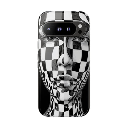 Checkered Face Google Pixel 9 Pro Case - Tough