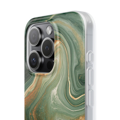 Jade Suminagashi · Lite Phone Case for iPhone ·  Green