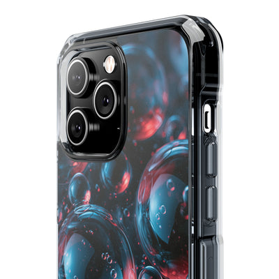 Aqua Gel Spheres · Clear Impact Magnetic Phone Case for iPhone · Blue