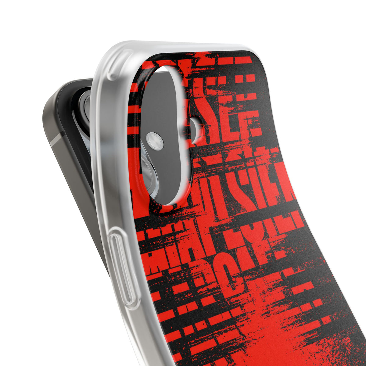 Crimson Redaction · Lite Phone Case for iPhone ·  Black