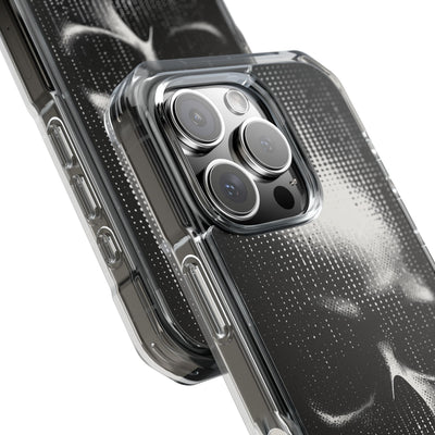 Raster Phantom · Clear Impact Magnetic Phone Case for iPhone ·  Black