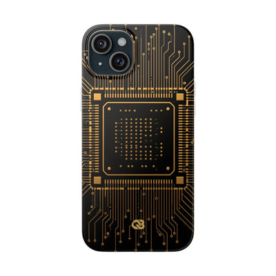Gold Lite Phone Case for iPhone - Cyber Gold Processor